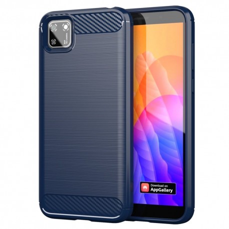 OEM Carbon Fiber Case Huawei Y5p - Blue