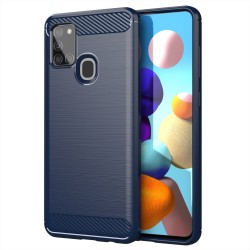 OEM Carbon Fiber Case Samsung Galaxy A21s - Blue