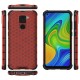 OEM Honeycomb Armor Case with TPU Bumper Xiaomi Redmi Note 9 - Red