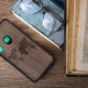 KW Wooden Case Huawei P40 Lite E - Travel Outline Dark Brown (53118.02)