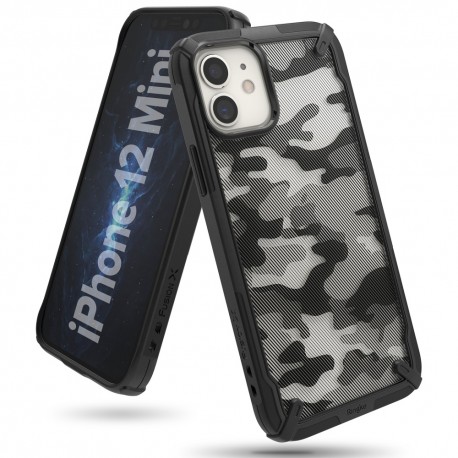 Ringke Fusion-X Design Case iPhone 12 mini - Camo Black