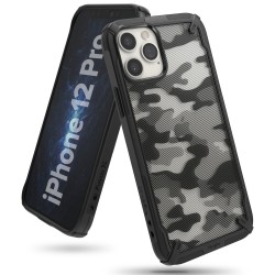 Ringke Fusion-X Design Case iPhone 12 / 12 Pro - Camo Black