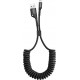 Baseus Spring Data Cable with Nylon Wire USB to Lightning 1m 2A - Black (CALSR-01)
