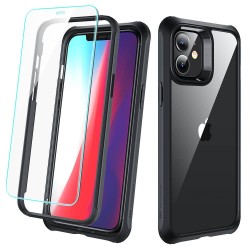 ESR Alliance 360 Full Body Tough Case & 2 Tempered Glass iPhone 12 Mini - Black