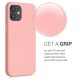 KW TPU Silicone Case iPhone 12 Mini - Light Pink Matte (52711.123)