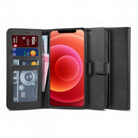 Tech-Protect Wallet "2" Case Stand iPhone 12 Mini - Black