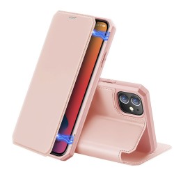 DuxDucis Skin X Bookcase iPhone 12 Mini - Pink