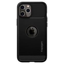 Spigen Rugged Armor iPhone 12 / 12 Pro - Black (ACS01700)