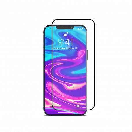 Vivid Full Face Tempered Glass Apple iPhone 12 / 12 Pro - Black (VITEMP139BK)