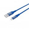 Celly Color Data Cable Extra Strong Lightning Usb Μπλέ