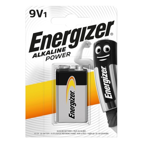 Energizer Battery Alkaline Power 9V