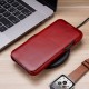 iCarer Vintage Series Curved Edge Leather Wallet case iPhone 12 Pro Max - Red (RIX1202-RD)