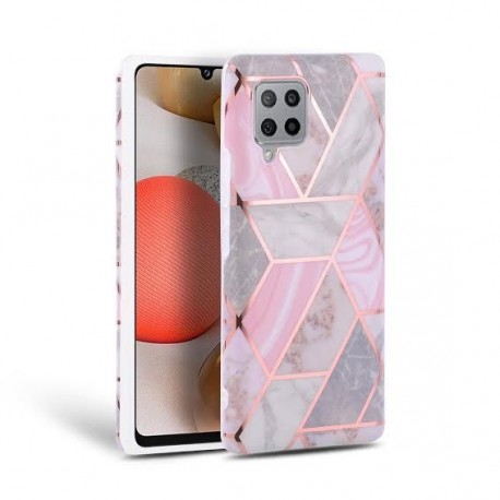 Tech-Protect TPU Case Samsung Galaxy A42 5G - Marble Pink