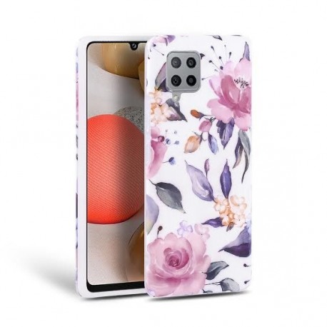 Tech-Protect TPU Case Samsung Galaxy A42 5G - Floral White