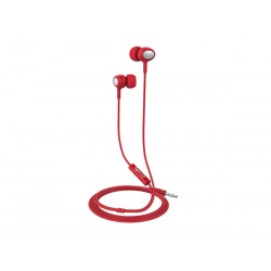 Celly Up 500 Stereo Earphone 3.5mm Round Cable Red