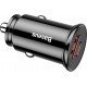 Baseus Car Charger USB/Type-C PD+QC 30W Black