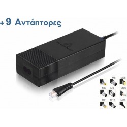 Powertech Φορτιστής Laptop PT-372, Universal, 90W, 9 Tips (PT-372)