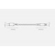 Baseus High Density Fast Charging Data Cable 20W Type-C to Lighting , 2m - White (CATLGD-A02)