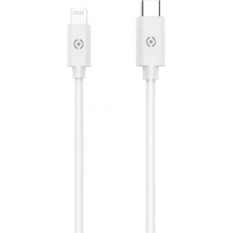 Celly Data Cable Lightning Type-C 2m White