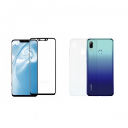 Vivid Set TPU + Tempered Glass Full Face Huawei P Smart 2019 (VIGELLY43TNGLASSBK)