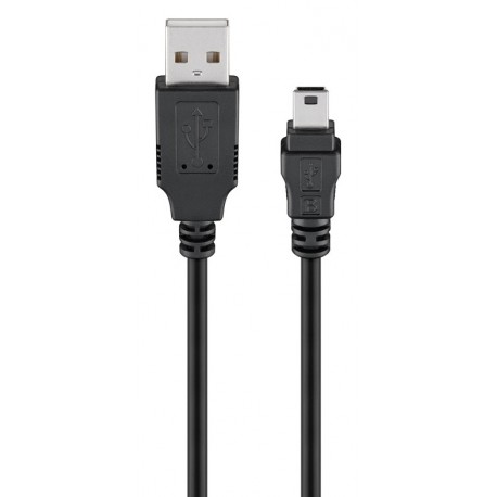 GOOBAY καλώδιο USB 2.0 σε USB Mini 93623, copper, 1.5m, Black