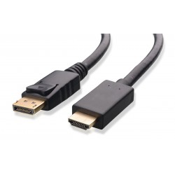 POWERTECH καλώδιο DisplayPort 1.2v(M) σε HDMI 1.4v(M), PTN3361, CCS, 3m, Black