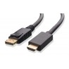 POWERTECH καλώδιο DisplayPort 1.2v(M) σε HDMI 1.4v(M), PTN3361, CCS, 3m, Black