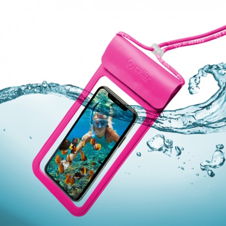 Celly Splash Bag Up To 6.5" - Pink (SPLASHBAG19PK)