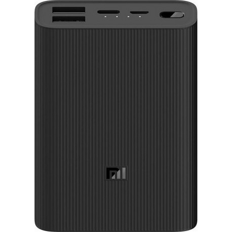Xiaomi Powerbank 3 Ultra Compact Fast Charge 10000mAh 2xUSB/Type-C/Micro USB - Black (BHR4412GL)