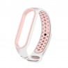 OEM Replacment band strap for Xiaomi Mi Band 5 Dots - White/Pink