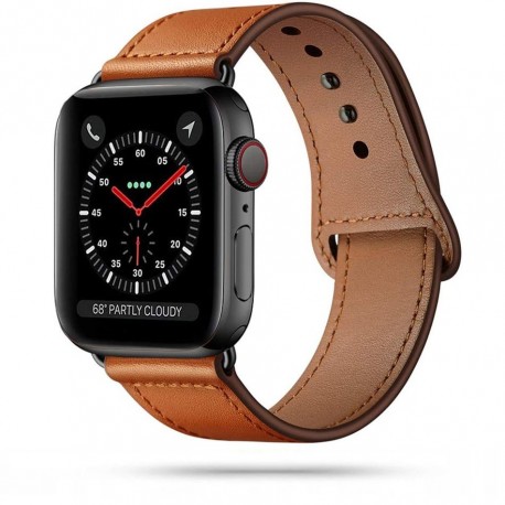 Tech-Protect LeatherFit Apple Watch 1/2/3/4/5/6/SE (42/44MM) - Brown