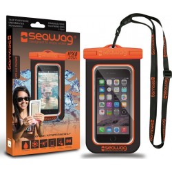 Seawag IPX8 Waterproof Case for smartphone - Black/Orange (Β5Χ)