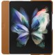 Samsung Leather Flip Cover Galaxy Z Fold 3 5G Camel