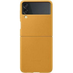 Samsung Leather Cover Galaxy Z Flip 3 5G Mustard