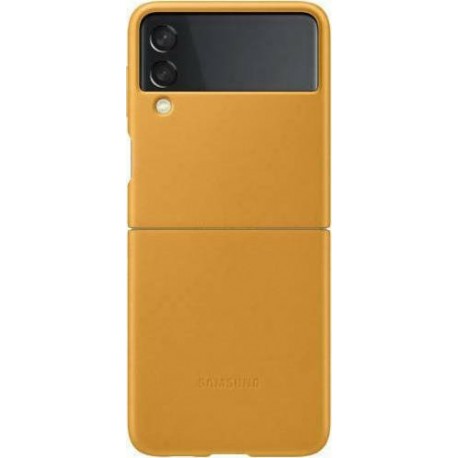 Samsung Leather Cover Galaxy Z Flip 3 5G Mustard