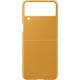 Samsung Leather Cover Galaxy Z Flip 3 5G Mustard