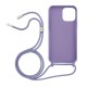 Vivid Silicone Cover Lace Apple iPhone 13 Pro Max Lilac