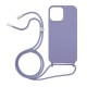 Vivid Silicone Cover Lace Apple iPhone 13 Pro Max Lilac