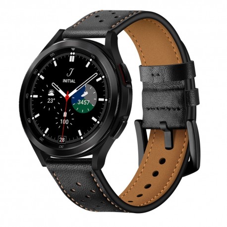 Tech-Protect Leather Samsung Galaxy Watch 4 (40/42/44/46 mm) - Black