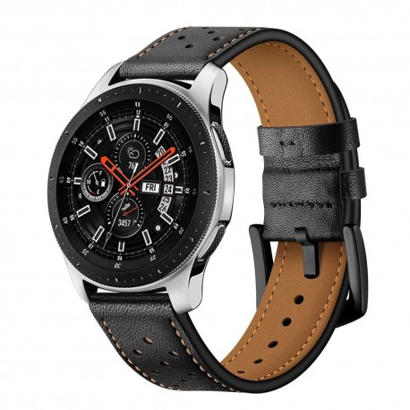 Tech-Protect Leather Samsung Galaxy Watch 46 mm - Black