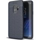 OEM Litchi Pattern Flexible Cover TPU Samsung Galaxy S9 - Blue