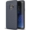 OEM Litchi Pattern Flexible Cover TPU Samsung Galaxy S9 - Blue