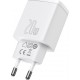 Baseus Compact quick charger USB Type C / USB 20 W 3 A Power Delivery Quick Charge 3.0 - White (CCXJ-B02)