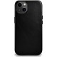 iCarer Leather Oil Wax case covered with natural leather (MagSafe compatible) iPhone 13 - Black (WMI1302-BK)