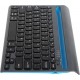 Delux K2201V Wireless keyboard ual mode BT / 2.4G (iPad / Android) - Black (US)