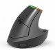 Delux M618DB Wireless Vertical Mouse BT 4.0+2.4Ghz, 4000DPI, RGB - Black