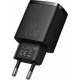 Baseus Compact quick charger USB Type C / USB 20 W 3 A Power Delivery Quick Charge 3.0 - Black (CCXJ-B01)