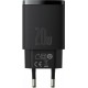 Baseus Compact quick charger USB Type C / USB 20 W 3 A Power Delivery Quick Charge 3.0 - Black (CCXJ-B01)