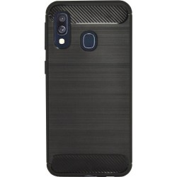 Vivid Carbon Back Cover Samsung Galaxy A40 - Black (VICARB73BK)