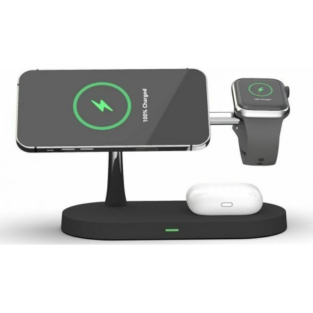 Tech-Protect Protect A12 3in1 Wireless Charging Station - Black